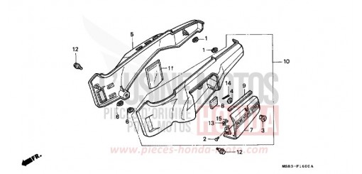 SIDE COVER XRV650J de 1988